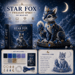 🌙Sada korálků Moon Cat Luna Guardian pro kutily | Série Celestial Moon and Stars
