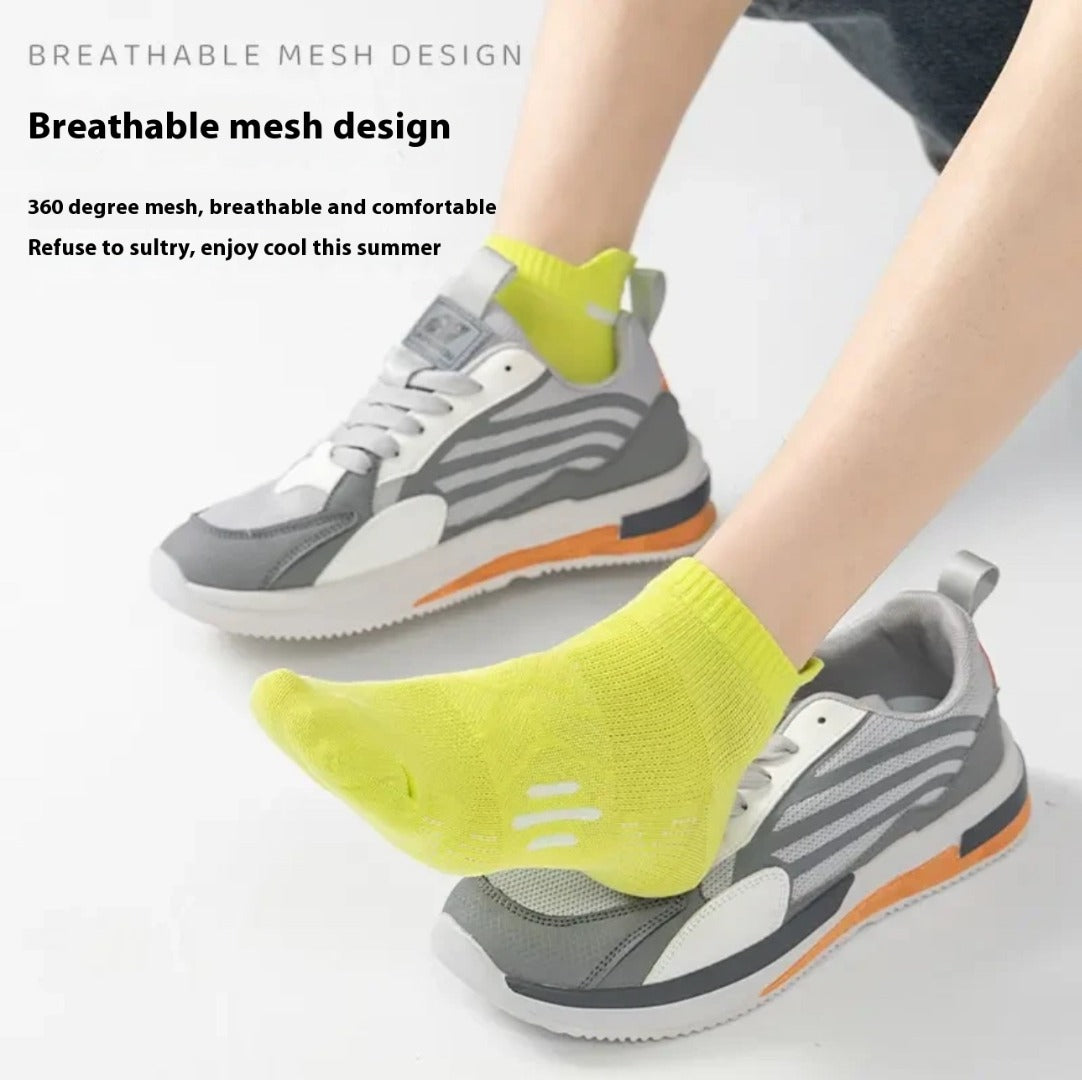 🧦Pánské sportovní ponožky, krátké ponožky, odolné proti zápachu, tenké, savé, do poloviny lýtek, na běh a maraton
