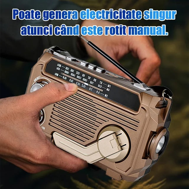 🏕️【Rádio - slouží také jako dekorativní ozdoba】✨👍Přenosná multifunkční AM rádiová svítilna