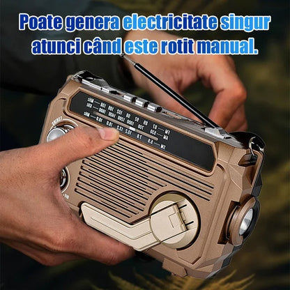 🏕️【Rádio - slouží také jako dekorativní ozdoba】✨👍Přenosná multifunkční AM rádiová svítilna