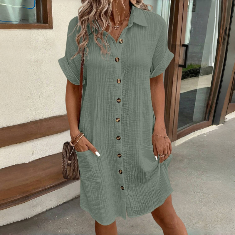 👗【S-2XL】Lehké letní šaty v jednoduchém stylu – pohodlné, prodyšné a lichotící postavě.