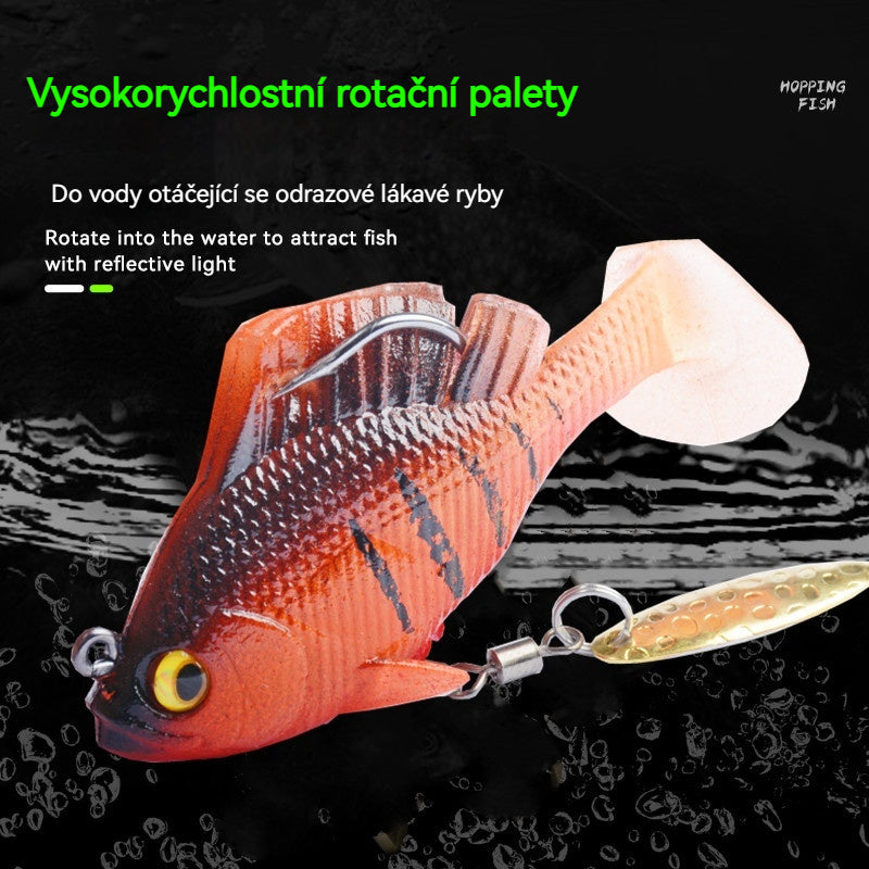🎣【6 ks】 měkké rybářské nástrahy s několika předmontovanými jigovými hlavičkami