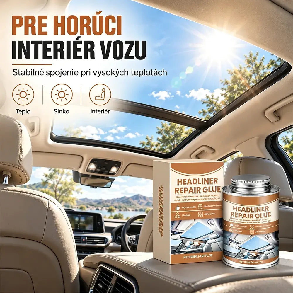 🚗Opravné lepidlo na trhliny v látkovém a koženém čalounění stropu vozu