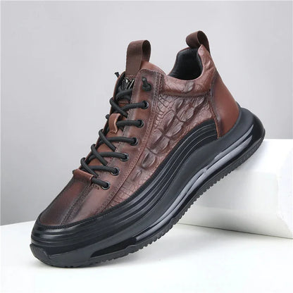 👞【38–48】🐊Luxusní italské sportovní boty s krokodýlím vzorem
