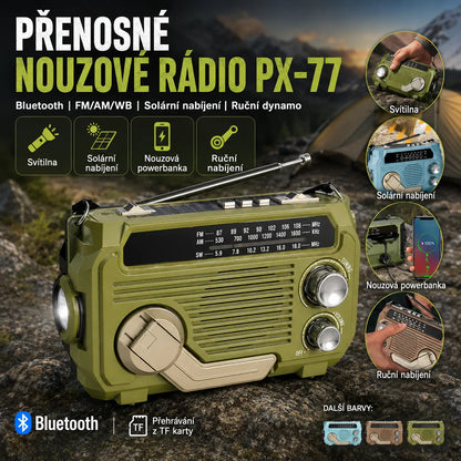 1 sada 780 Kč 💥🏕️Multifunkční přenosné rádio, AM rádio, stabilní Bluetooth karta, vícepásmový zvuk
