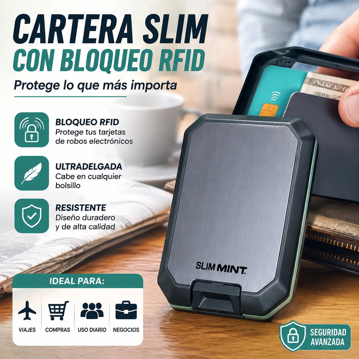 🔥Chytrá peněženka s RFID proti krádeži: Stylový, lehký a bezpečný design pro vaše karty a hotovost