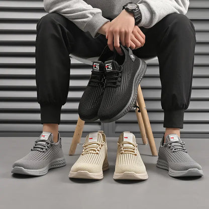 🔥👟【39-44】Pánská volnočasová obuv, pohodlná, prodyšná, síťovaná, protiskluzová, módní