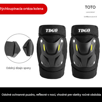 Fluorescenční ochranné chrániče kolen pro všechna roční období