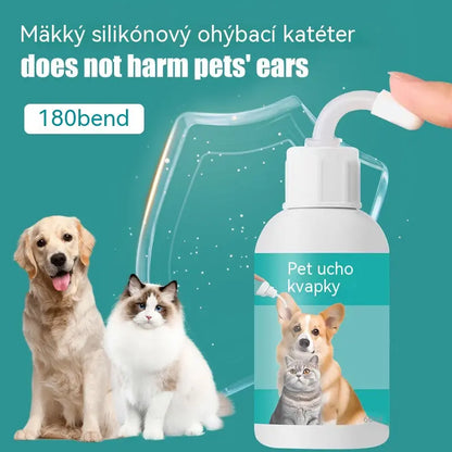【Kupte 1 a získejte 1 zdarma】 🐱🐶 Jemné kapky na čištění uší pro domácí zvířata – Rozlučte se s onemocněními zevního zvukovodu
