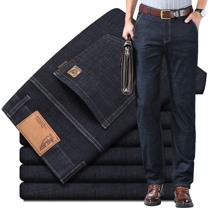 🔥🔥 【60-110 kg】👖👖 Pánské džíny, jednoduché, ležérní, všestranné, nadměrné velikosti