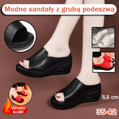 [obcas 5,5 cm] Měkké klínové klapky podrážky