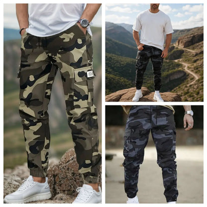 🛠️ SLEVA 60 %! 👖 Odolné taktické pracovní kalhoty – směs nylonu a bavlny, mnoho funkčních kapes, ideální pro práci venku 🌲