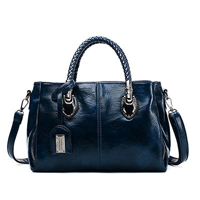 👜【50% sleva】Vintage bostonská kožená kabelka, měkká kožená taška, lze nosit na jednom rameni