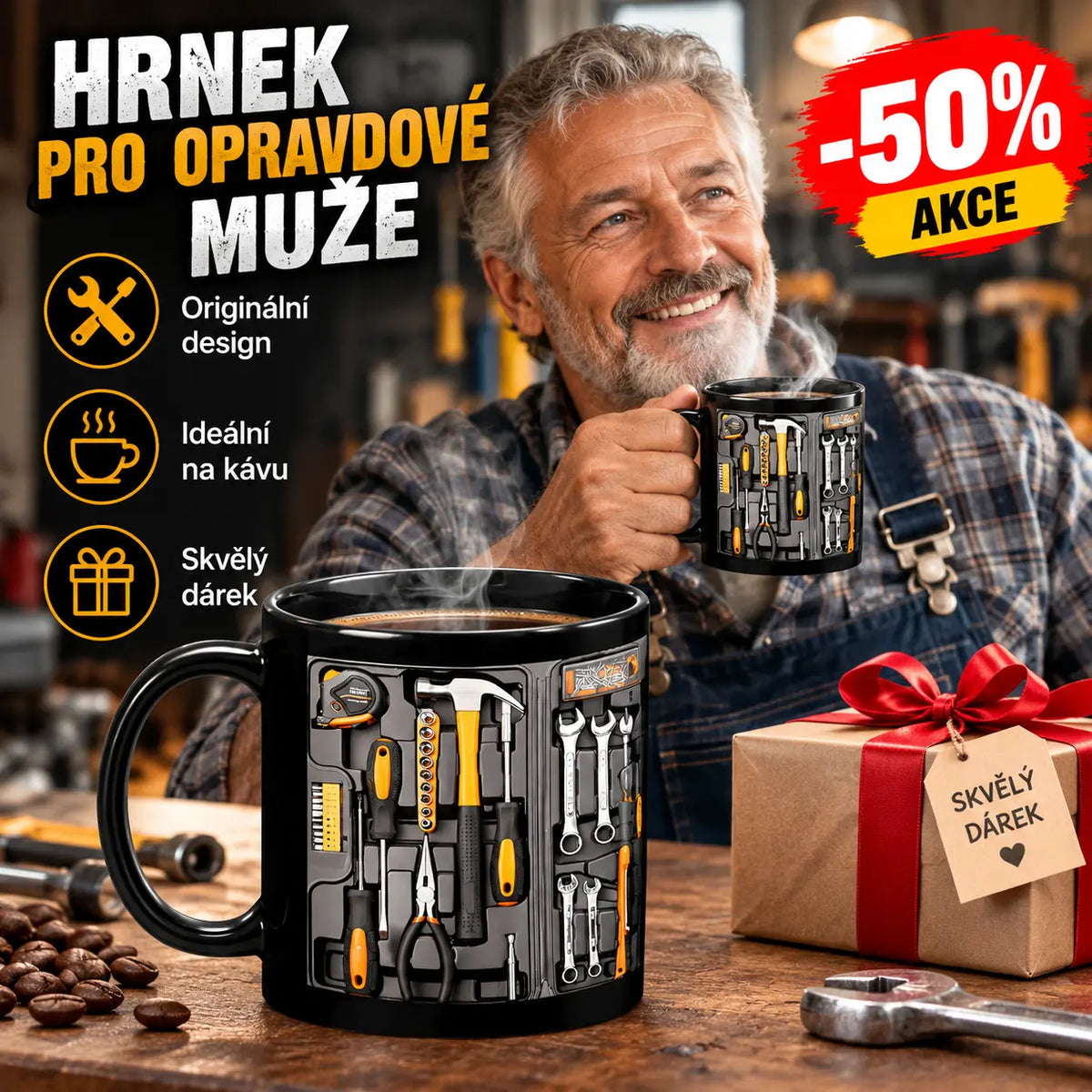 🔥☕Konečný mechanikova sada nářadí Hrnek