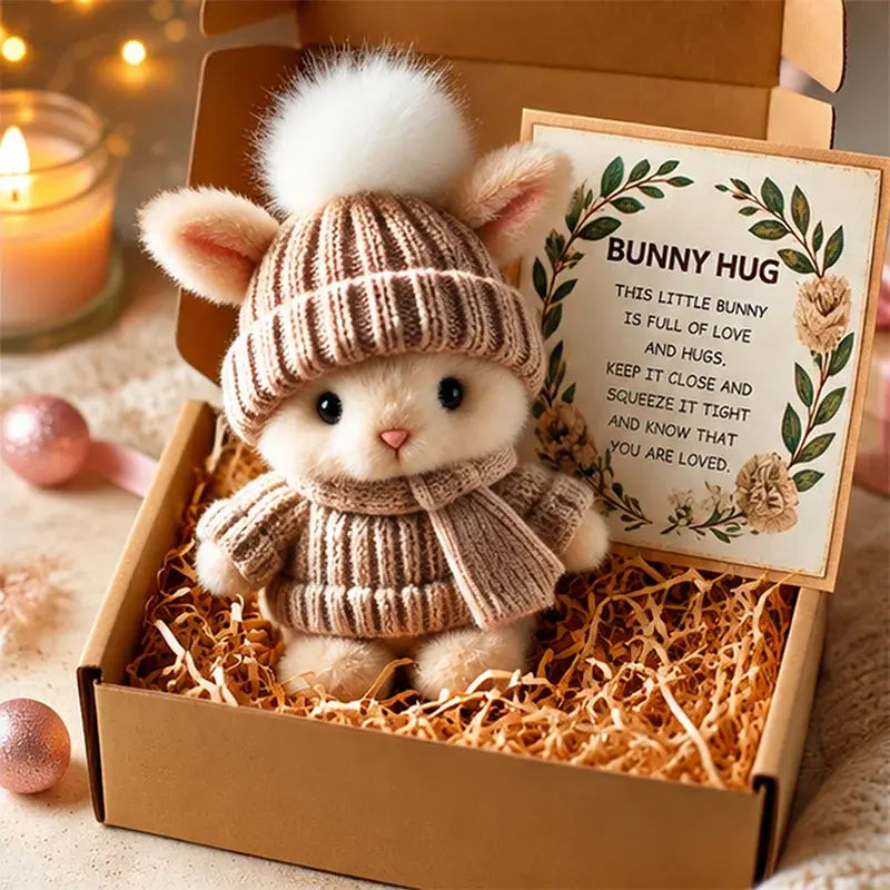 🎁🐇Mini objímací zajíček - roztomilý velikonoční dárek