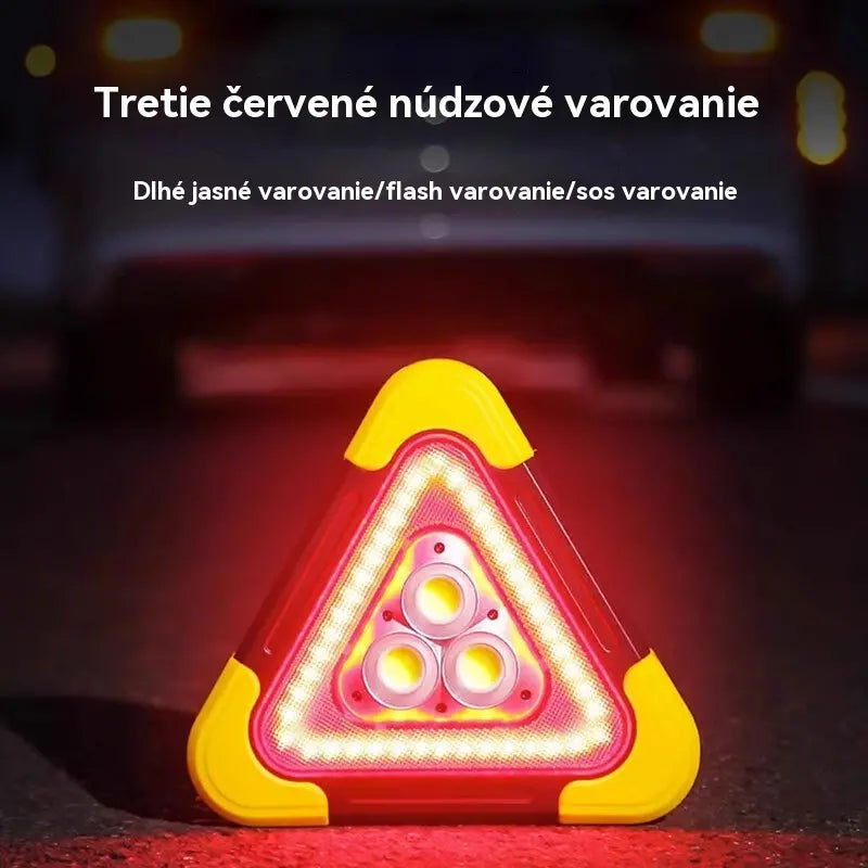 🔥Nový produkt 2026🔥Solární nouzové trojúhelníkové výstražné světlo tři v jednom