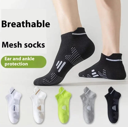 🧦Pánské sportovní ponožky, krátké ponožky, odolné proti zápachu, tenké, savé, do poloviny lýtek, na běh a maraton