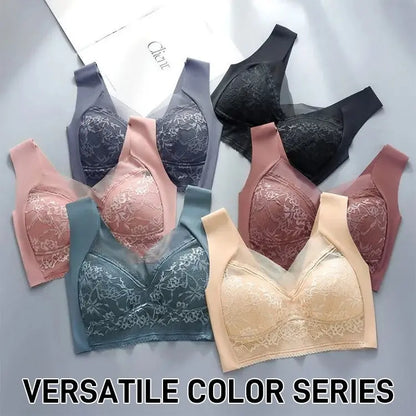 👙✨【4dílná sada】Pohodlná bezešvá dámská podprsenka z elegantní krajky