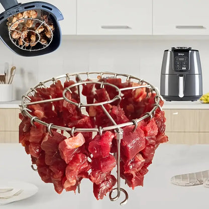 【💥1 kus za 580 Kč】🍢🍖🍗 Gril z nerezové oceli 304 s 24 špízy pro horkovzdušnou troubu