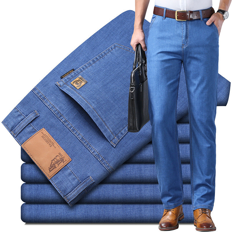 🔥🔥 【60-110 kg】👖👖 Pánské džíny, jednoduché, ležérní, všestranné, nadměrné velikosti