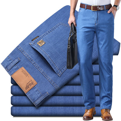 🔥🔥 【60-110 kg】👖👖 Pánské džíny, jednoduché, ležérní, všestranné, nadměrné velikosti