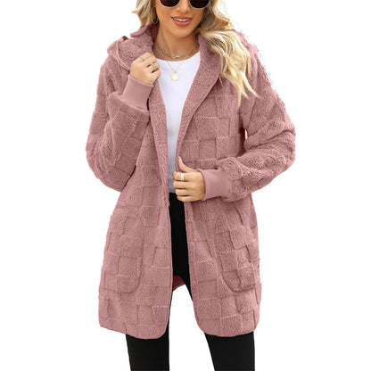 ☃️Limitovaná sleva 39%❄️[S-5XL]🌸Novinka pro zimní sezónu: Dámská kostkovaná fleecová bunda pro volný čas