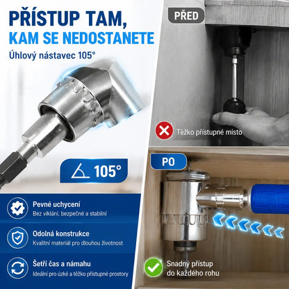 【Kupte 1, získejte 1 zdarma】🔥Adaptér pro vrtačku s úhlem 105 stupňů