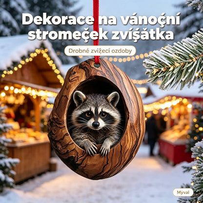 【10 kusů】🎄Dekorace na vánoční stromeček zvířátka. drobné zvířecí ozdoby