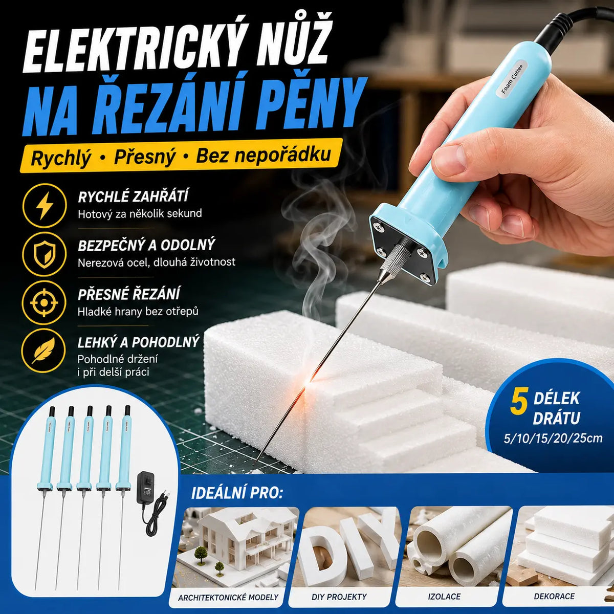 💥30% SLEVA【Kupte 1 a získejte 1 zdarma】Elektrický nástroj na řezání pěny