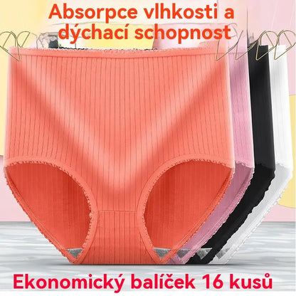 💖(Kupte 8 a získejte 8 zdarma) Poslední den s 50% slevou: Voděodolné antibakteriální kalhotky s vysokým pasem