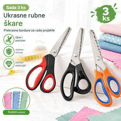 ✂️Profesionální zoubkované nůžky na šití, tvoření a běžné kutilské projekty