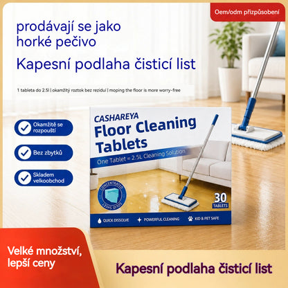 💦🏡【3 balení celkem 90 tablet】Vodou rozpustné utěrky na čištění podlahy