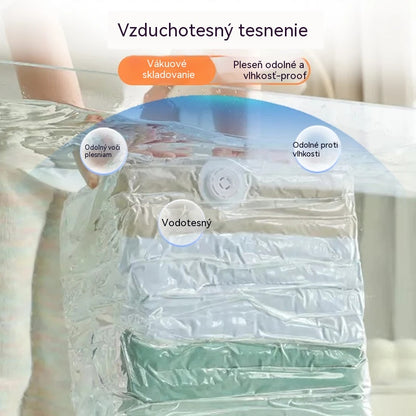 ✨🗃️ 5 kusů jen za 590 Kč 💨 Velké stlačitelné vakuové úložné sáčky: Není třeba žádné vzduchové čerpadlo, nepropustné, ideální pro úsporu místa v kufru a doma ✈️