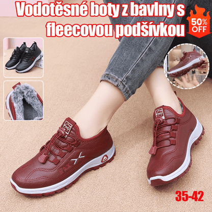🔥✨【35-41】 Zimní nové stylové čisté ručně vyráběné dámské boty z pravé kůže a sametu