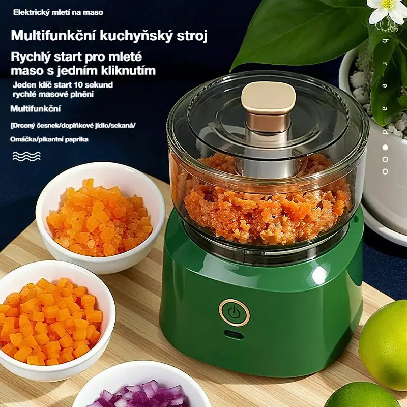 🔥 Sleva 50 %! 🔥 🥩⚡ Velkokapacitní elektrický mlýnek na maso: Výkonný, rychlý a snadno použitelný | Ideální pro domácí kuchyně a přípravu domácích jídel 🍔🌮