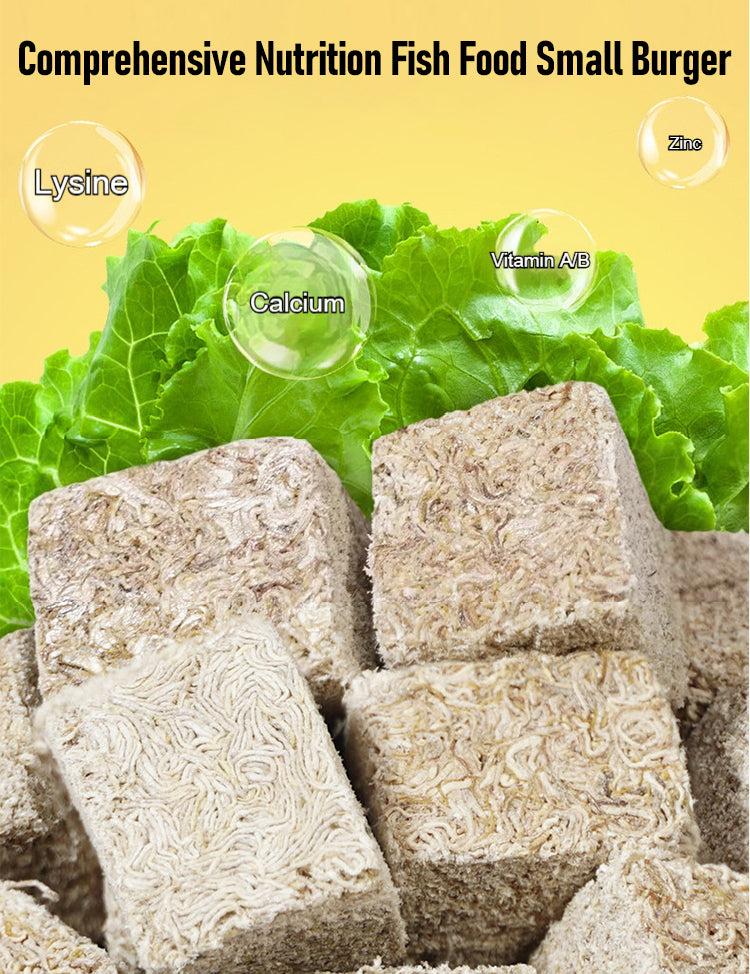 Lyofilizované granule proti hlísticím pro ryby, univerzální krmivo pro různé druhy ryb.