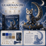 🌙Sada korálků Moon Cat Luna Guardian pro kutily | Série Celestial Moon and Stars