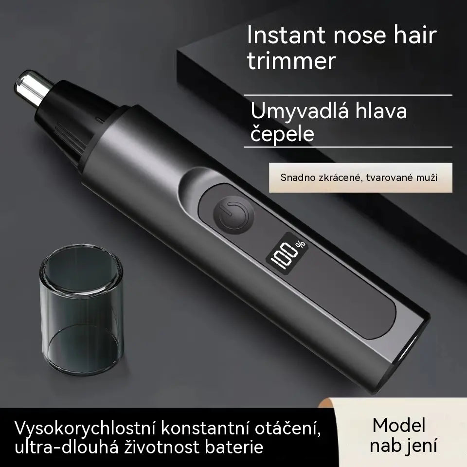 👃Zastřihovač chloupků z nosu pro čištění nosních dírek, nabíjecí a přenosný