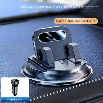 🎯 50% SLEVA NA VŠE! Otočný držák telefonu – bezpečné uchycení na palubní desku, vysoce přilnavá guma 🧭🔄 【Kvalita zaručena】