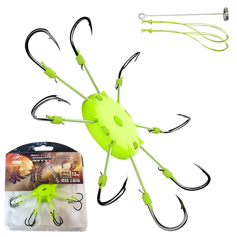 🎣🎣Obrátený fluorescenční háček na talíř Ise-ni