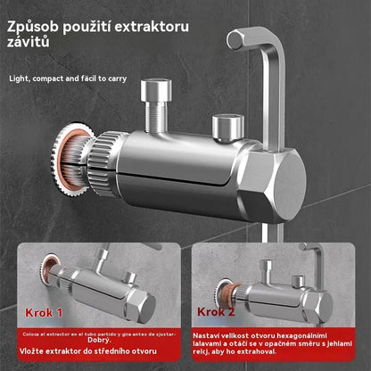 🔥【49%OFF】Odstraňovač přetržených závitů pro rohový ventil, univerzální baterie