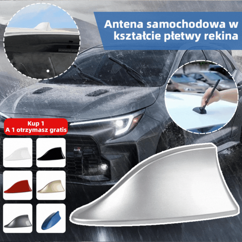 🚗🚗Autoanténa ve tvaru žraločí ploutve s dekorací, univerzální anténa pro rádiový signál