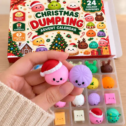❄️ 🥰 Čtyřiadvacet dní se squishy – DIY dušená houska hračka slepá taška dárek