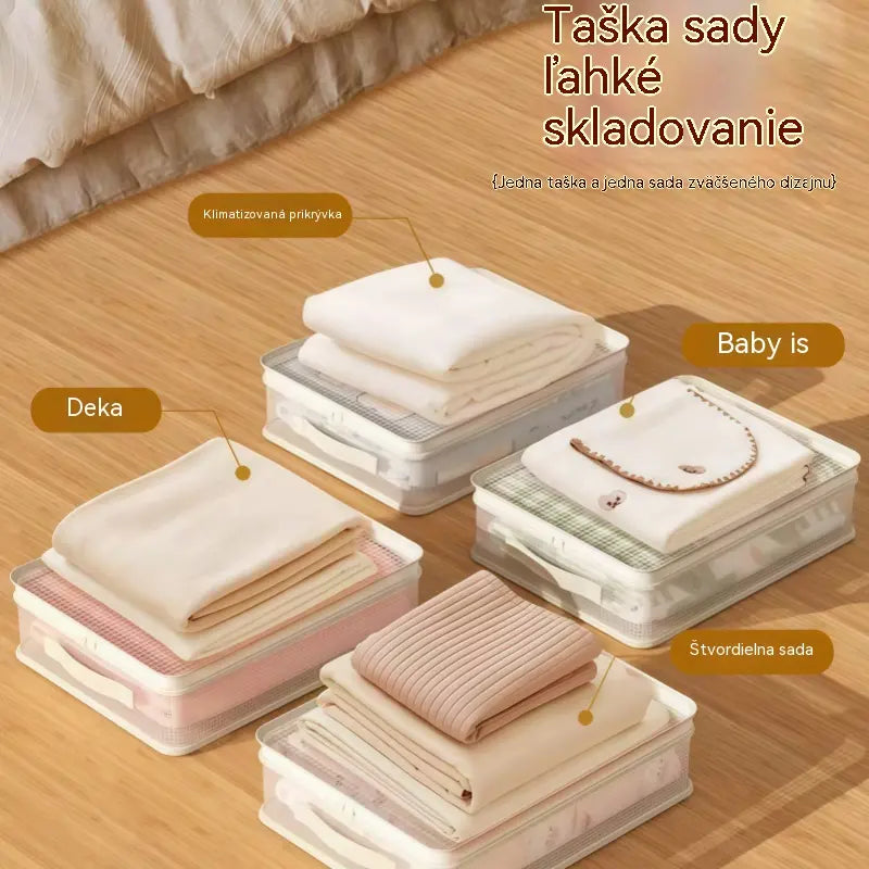 【8-dílná】👍Síťované úložné sáčky pro domácí použití, zabraňující plísním a prachu.