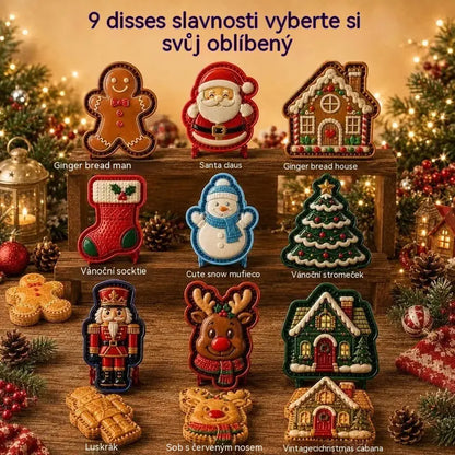 ⌛【Sada 3 kusů】520 Kč 🥧🎄Sbírka mini forem na vánoční dorty s 9 vzory | 🫎Opakovaně použitelné reliéfní formy na tvarování detailních vánočních dortů ve tvaru Santa Clause, sněhuláka, soba a vánočního stromečku⛄