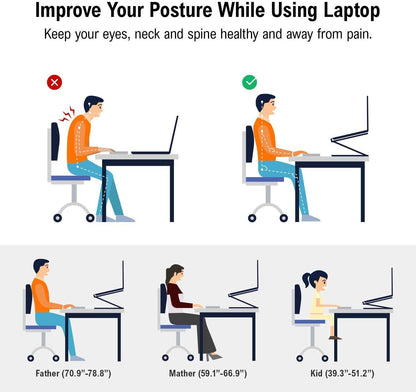 💥【žhavý prodejce】💻 Stojan na notebook Otočný stojan z hliníkové slitiny z hliníkové slitiny