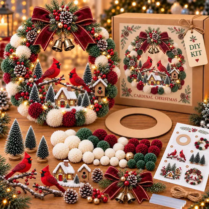 🎄🎁🏵Sada na výrobu vánočního věnce – sváteční dekorace