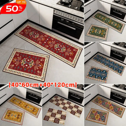 🏠💧【Kupte si velkou a malou dostanete zdarma】Vysoce savá podložka｜40×60+40×120 cm, protiskluzová a rychleschnoucí, do domácnosti
