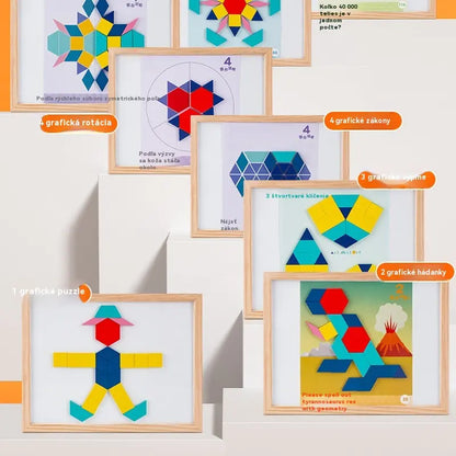 ✨【Kup 1, získej 1 zdarma】Geometrické magnetické stavební bloky Tangram