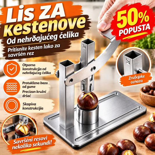 🥜💪 Louskáček s rukojetí – vyroben z nerezové oceli, připraven k použití